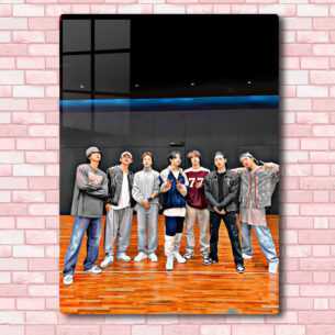 Quadro de Metal BTS Grupo foto 15 20×28 cm