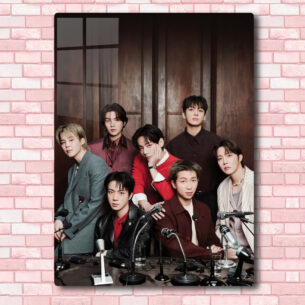 Quadro de Metal BTS Grupo foto 14 20×28 cm