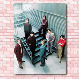 Quadro de Metal BTS Grupo foto 16 20×28 cm