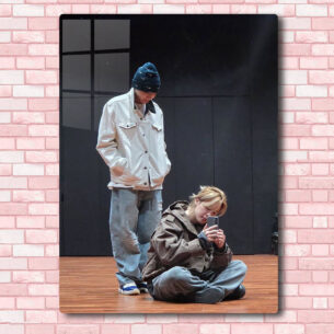 Quadro de Metal BTS jimin jhope 20x28 cm