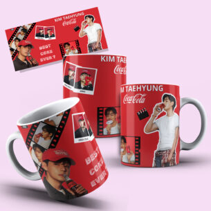 Caneca BTS Tae Coca Cola
