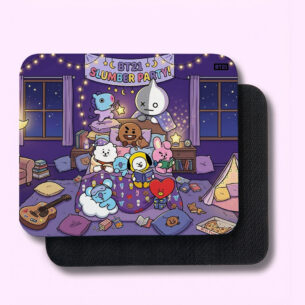 Mouse Pad BTS BT21 Festa Do Pijama II 22x18 cm