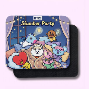 Mouse Pad BTS BT21 Festa Do Pijama 22x18 cm