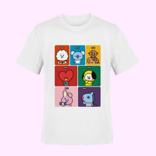 Camiseta BTS BT21 Mosaico
