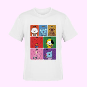 Camiseta BTS BT21 Mosaico Animado