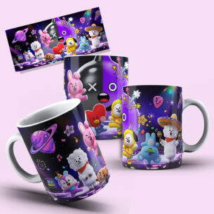 Caneca BTS BT21 Galaxy