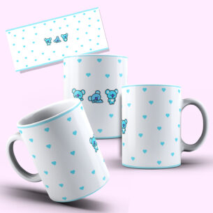Caneca BTS BT21 Koya Coração