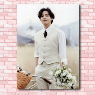 Quadro de Metal BTS Tae 1 20x28 cm