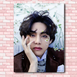 Quadro de Metal BTS Tae 2 20x28 cm