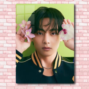 Quadro de Metal BTS Tae 3 20x28 cm