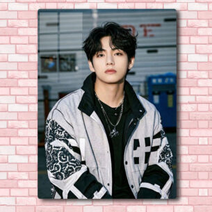 Quadro de Metal BTS Tae 4 20x28 cm