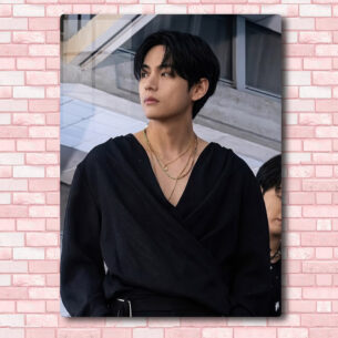 Quadro de Metal BTS Tae 8 20x28 cm