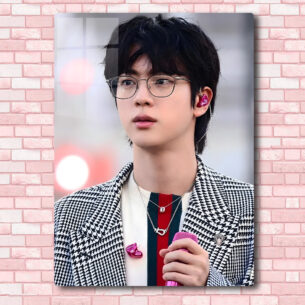 Quadro de Metal BTS Jin 20x28 cm