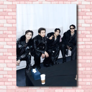 Quadro de Metal BTS Grupo Show Coreia 20x28 cm