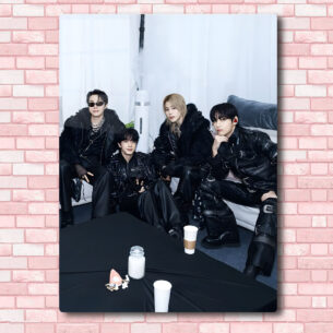 Quadro de Metal BTS Grupo Show Coreia 20x28 cm
